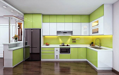 Ý tưởng sơn màu cho tủ bếp gỗ hiện đại của nhà bạn