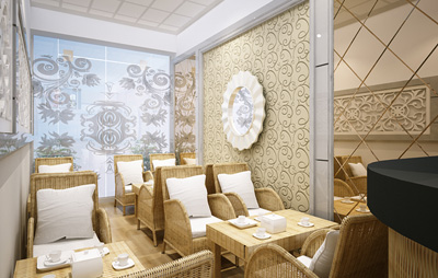 Thiết kế quán cafe cô Hiền – Tầng 1 Sông Hồng Parkview 165 Thái Hà