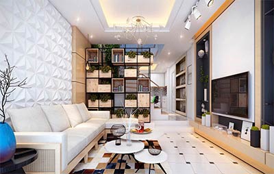 Thiết kế nội thất nhà lô với không gian xanh – Anh Nam – Bình Thạnh