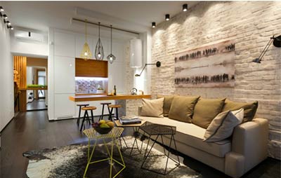 Thiết kế nội thất nhà đẹp hiện đại cho căn hộ 40m2 – A Tùng – Hàng Buồm